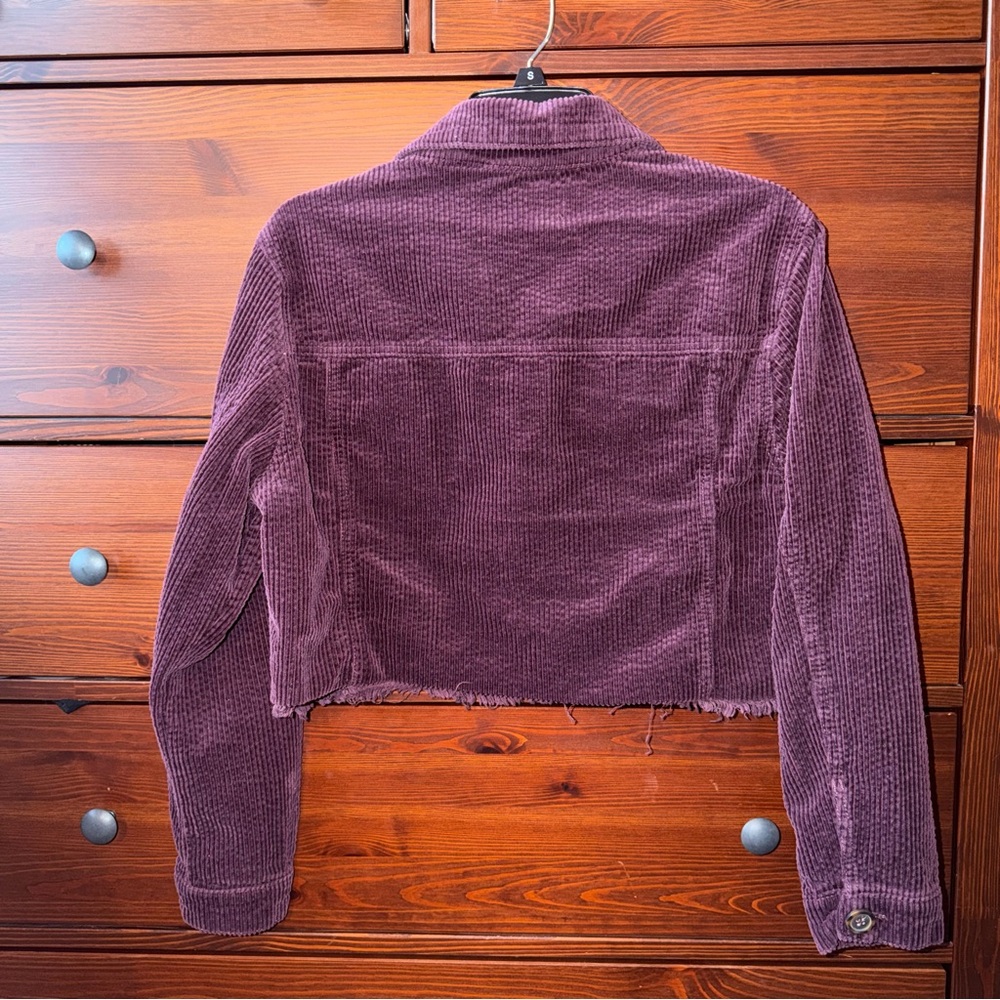 Love Tree Raw Hem Corduroy Jacket - Picture 6 of 7